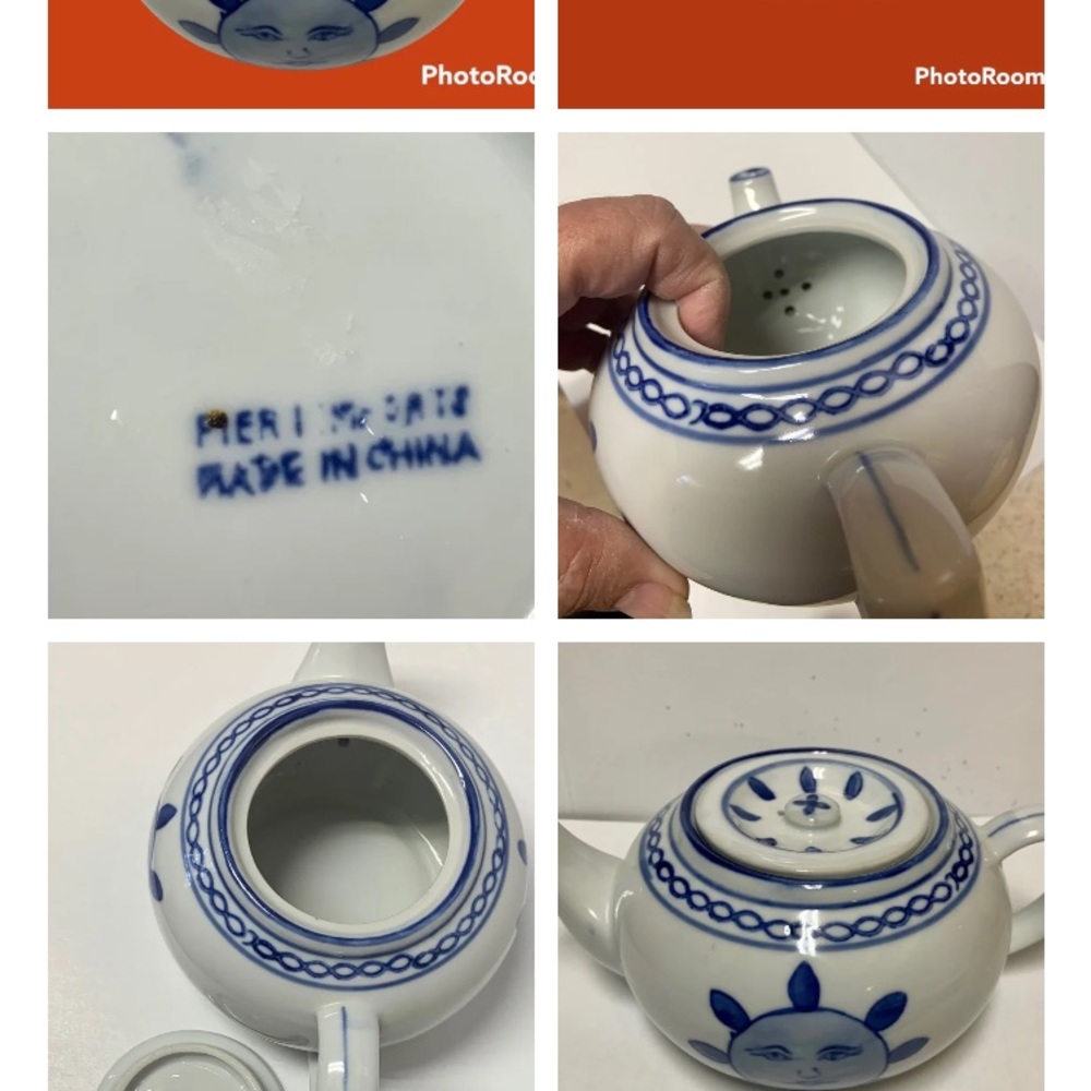 Pier 1 Sun pattern two cup tea pot - Picture 5 of 5